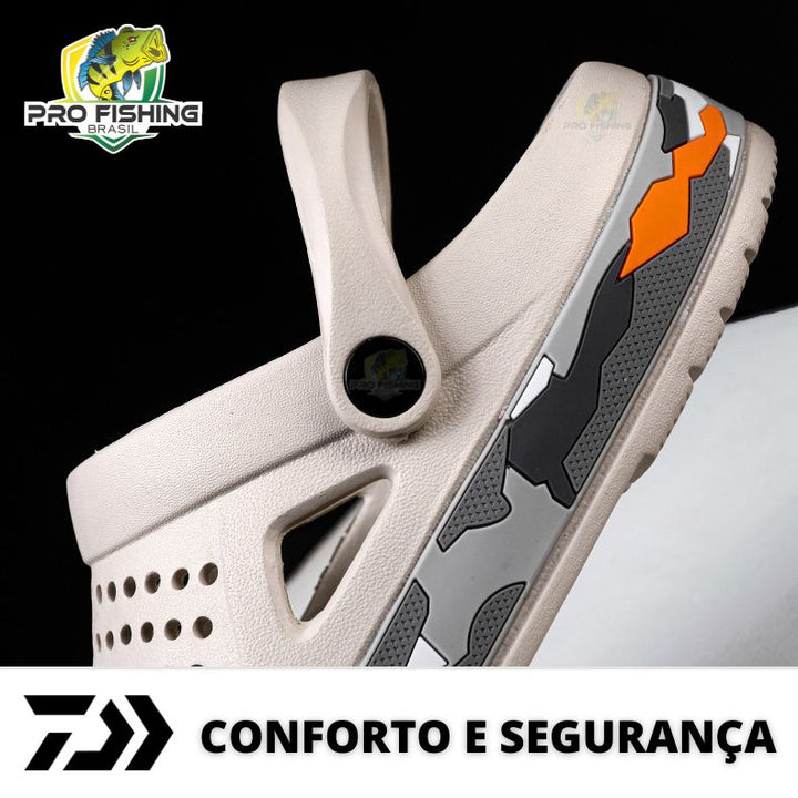 Nova Sandália Crocs DAIWA - Impermeável - Antiderrapante - SUPER CONFORTÁVEL