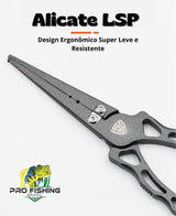 Alicate de Pesca Multifuncional LSP 430 em Aço Inoxidável Cortador em Tungstênio - Frete Grátis