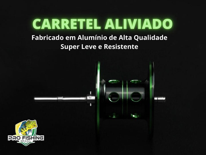Nova Carretilha BASSER BS-2000 LINNHUE com 12 Rolamentos + 1BB – Freio de 8KG (Drag) - Recolhimento 8.1:1 Super Rápida