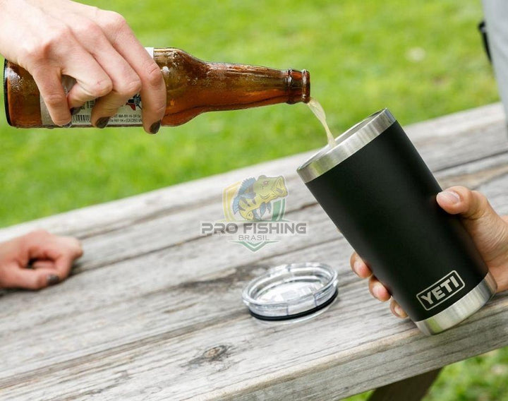 Copo Térmico YETI Rambler 20oz (590ml) Tampa MagSLider - Diversas Cores - 100% Original
