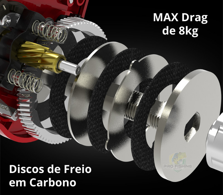 Nova Carretilha Spartacus II - KASTKING® - Frete Grátis