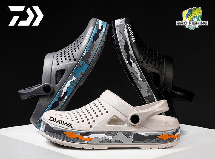 Nova Sandália Crocs DAIWA - Impermeável - Antiderrapante - SUPER CONFORTÁVEL