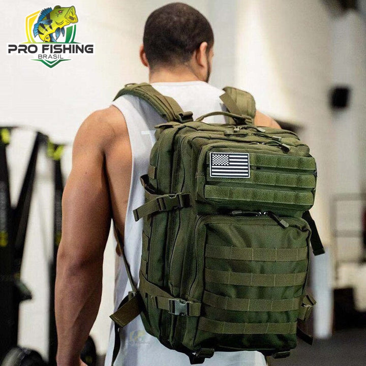 Mochila Tática Militar de 45 Litros - MEGA Resistente - Frete Grátis