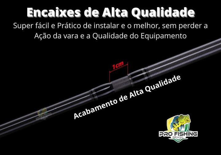 Nova Vara de Moliente Mamimus Carbon – 1,8m - 3 Partes - Frete Grátis p/ todo Brasil