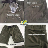 Calça que vira Bermuda Outdoor Sport com Proteção Solar UV+50 Super Confortável - Unissex