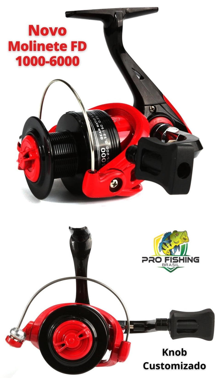 Novo Molinete JACKFISH FD 1000/6000 com 5 Rolamentos - Frete Grátis p/ Todo Brasil