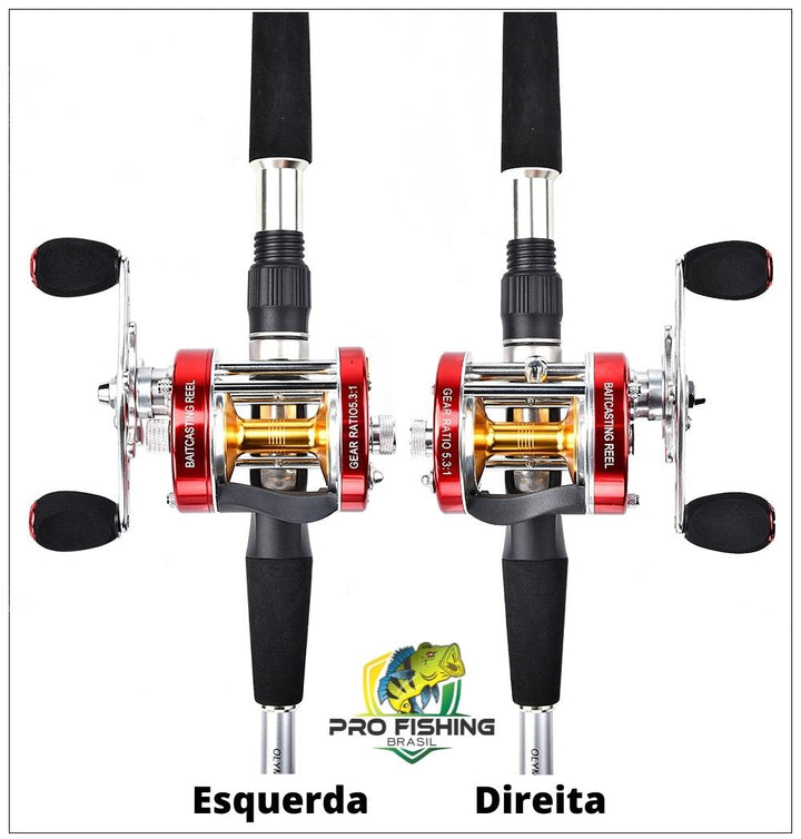 Super Carretilha de Perfil Alto Kastking Rover com 6 Rolamento