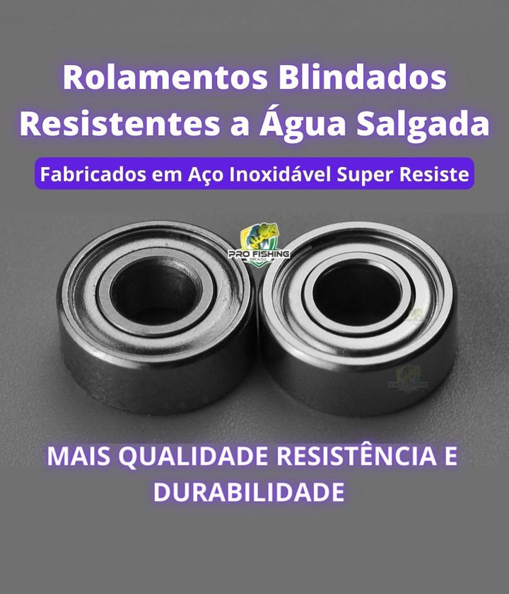 Nova Carretilha Premium LURE PRO AF-2000 - 13 Rolamentos - Lançamento 2023