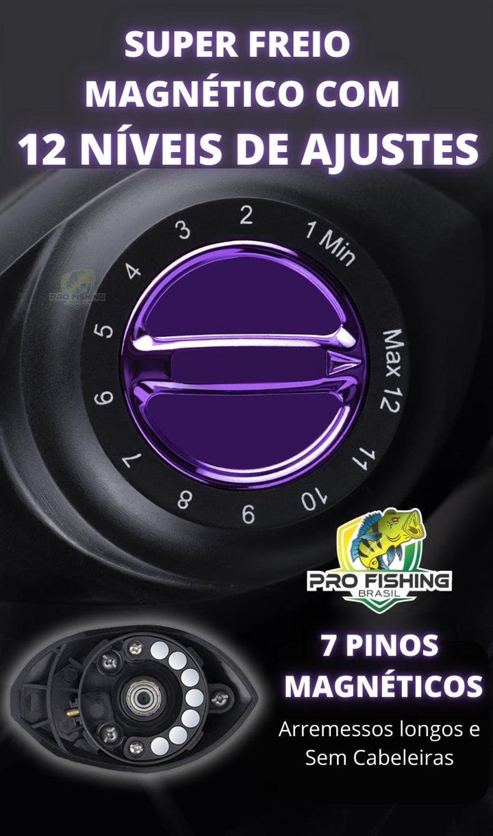 Nova Carretilha Premium LURE PRO AF-2000 - 13 Rolamentos - Lançamento 2023