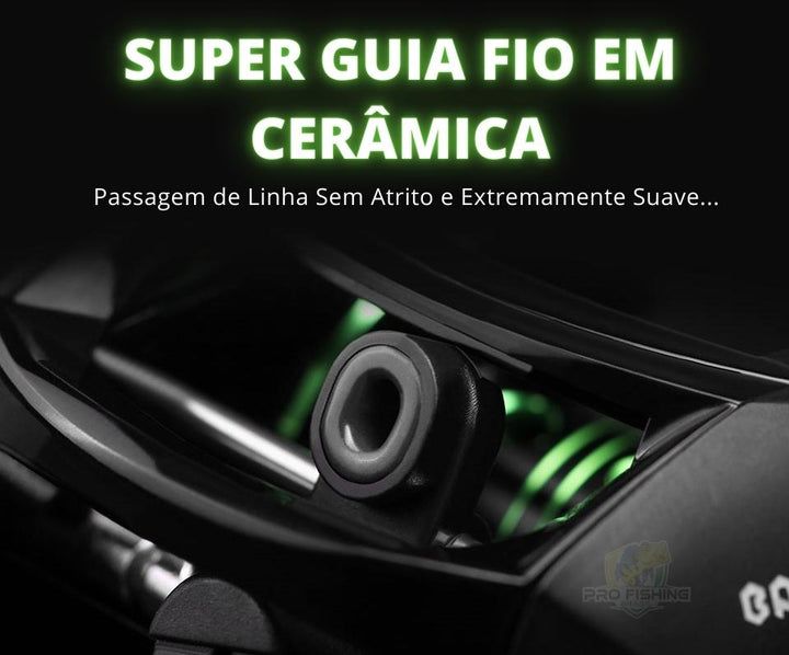 Nova Carretilha BASSER BS-2000 LINNHUE com 12 Rolamentos + 1BB – Freio de 8KG (Drag) - Recolhimento 8.1:1 Super Rápida