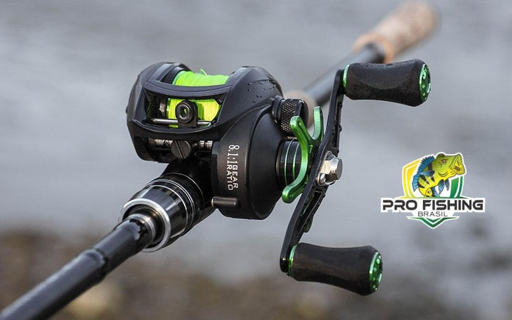 Nova Carretilha BASSER BS-2000 LINNHUE com 12 Rolamentos + 1BB – Freio de 8KG (Drag) - Recolhimento 8.1:1 Super Rápida