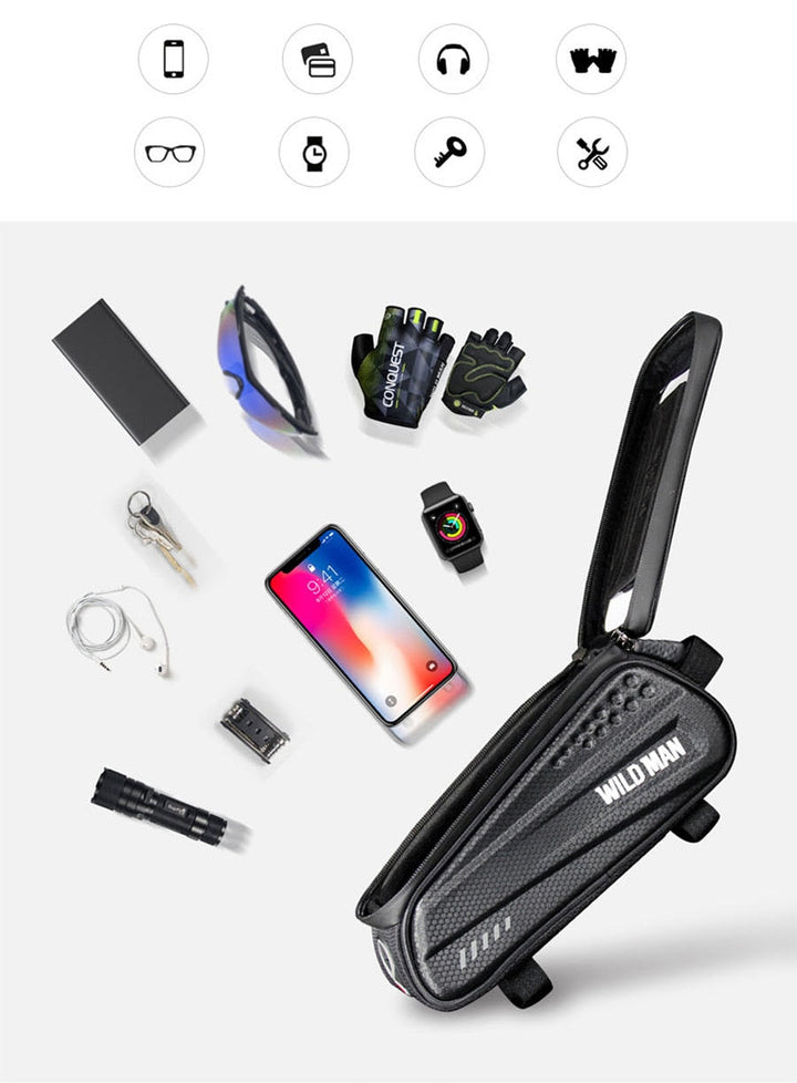 Nova Bolsa para Bicicleta Pro Bike Case com Tela Touch Screen - 100% Impermeável