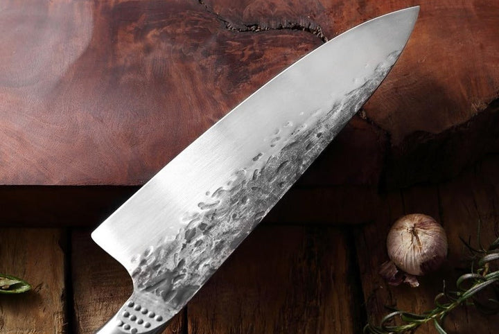 Faca de Churrasco do Chef Artesanal em Aço Forjado - Frete Grátis