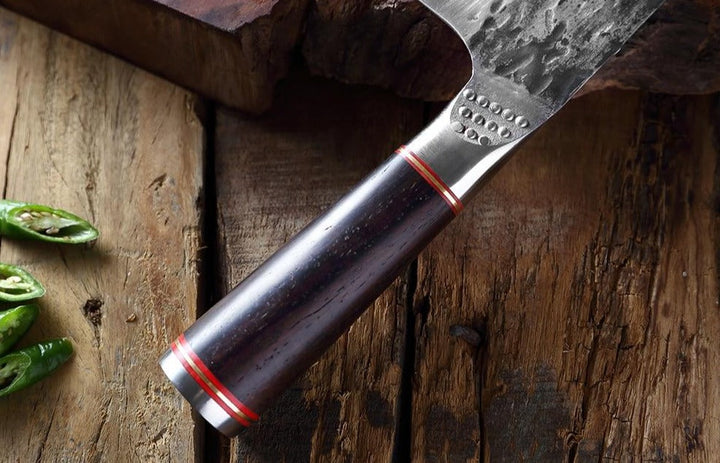 Faca de Churrasco do Chef Artesanal em Aço Forjado - Frete Grátis