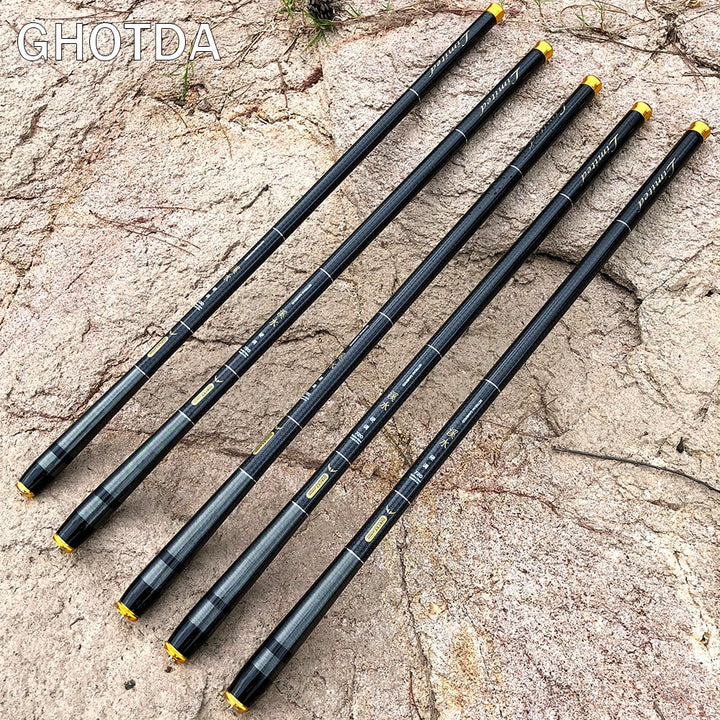 Nova Vara Telescópica de Carbono Premium LIMITED - Importada - Tamanhos: 3.6M/4.5M/5.4M/6.3M/7.2M
