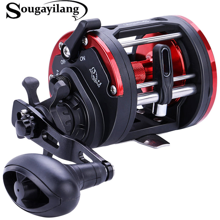 Carretilha Perfil Alto DTR30 Sougayilang - 25kg MAX DRAG -  3+1bb Rolamentos
